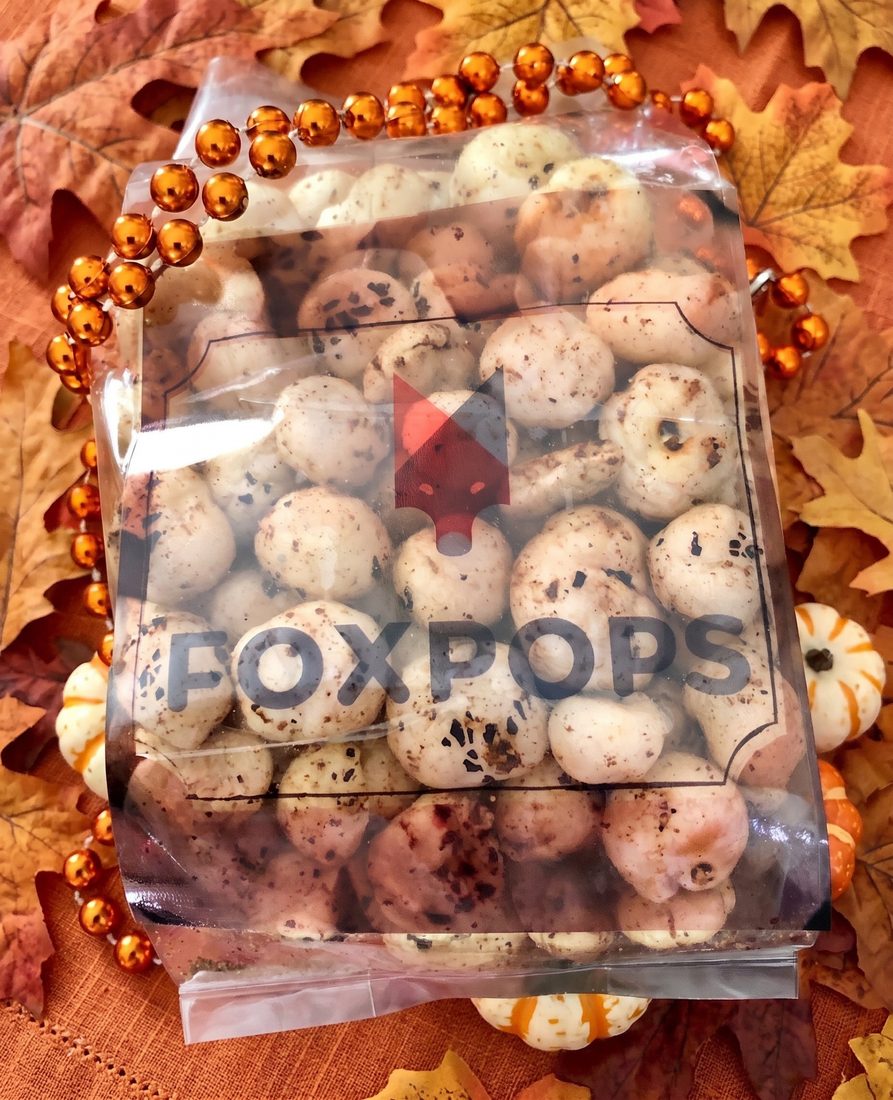 FOXPOPS bag with fall staging